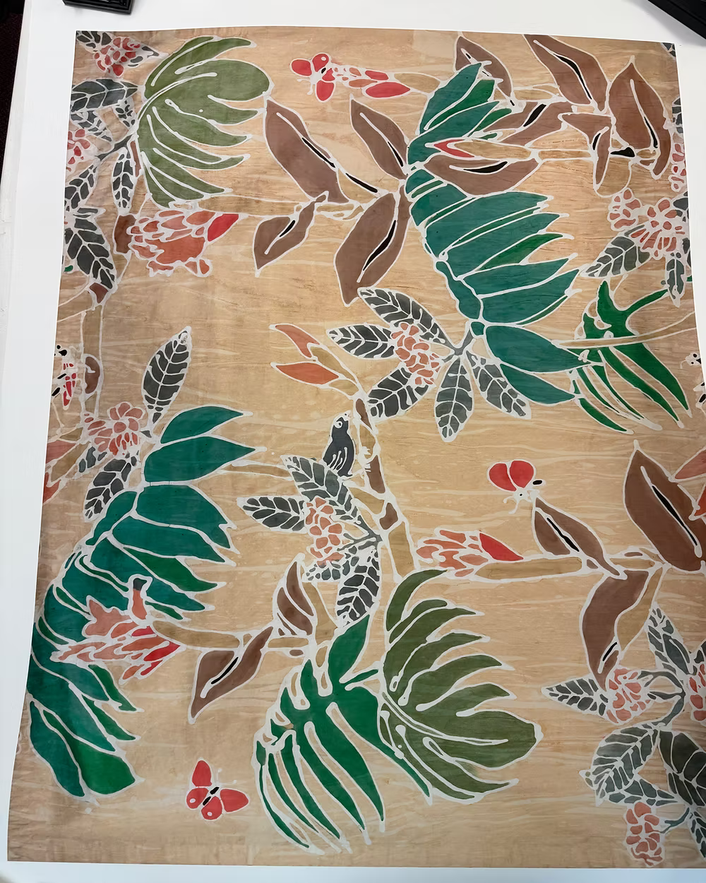 Barbara Beckmann Designs Tropical Print to be framed