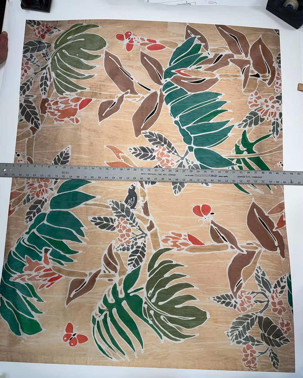 Barbara Beckmann Designs Tropical Print to be framed