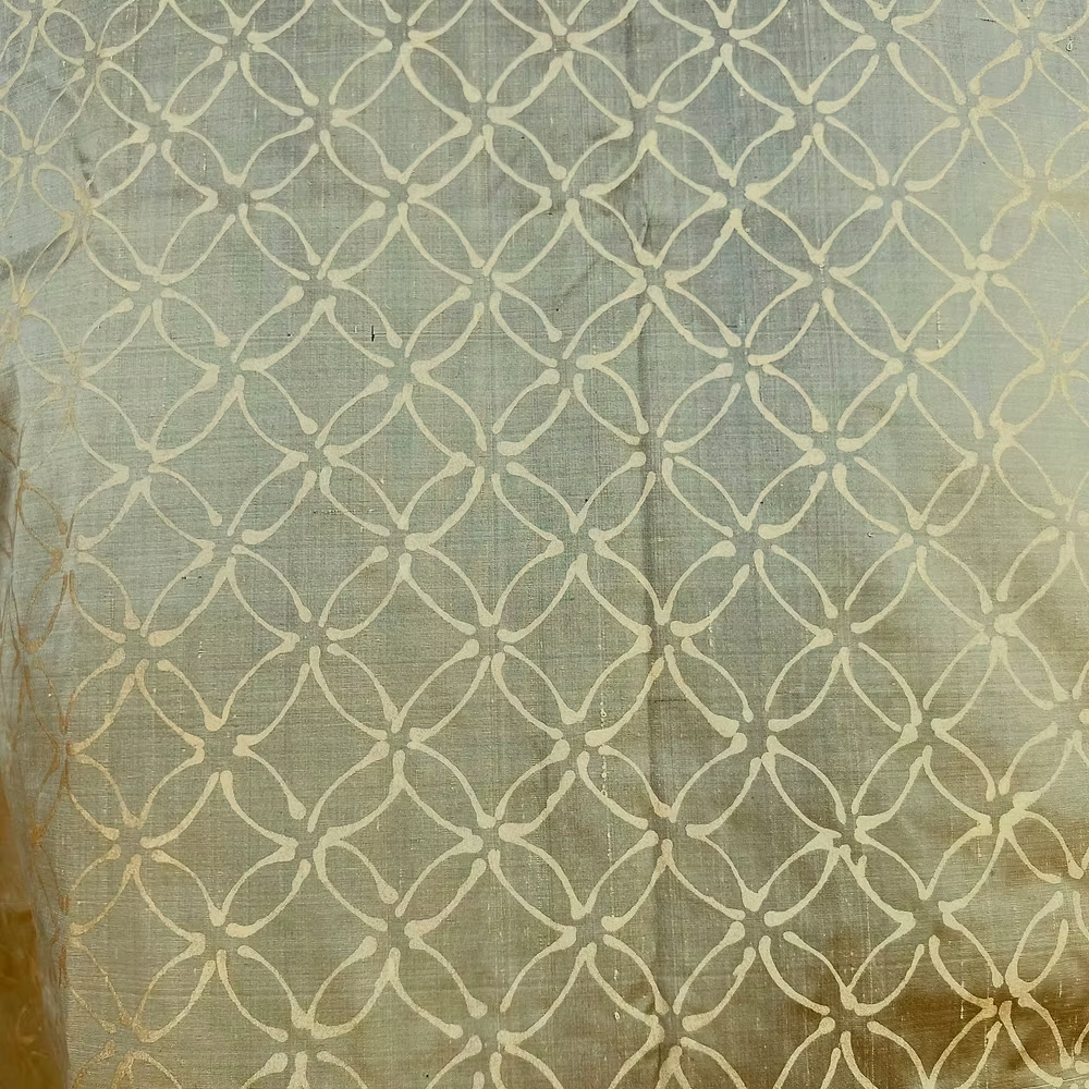 Gold Matisse on Bronze Silk Dupioni