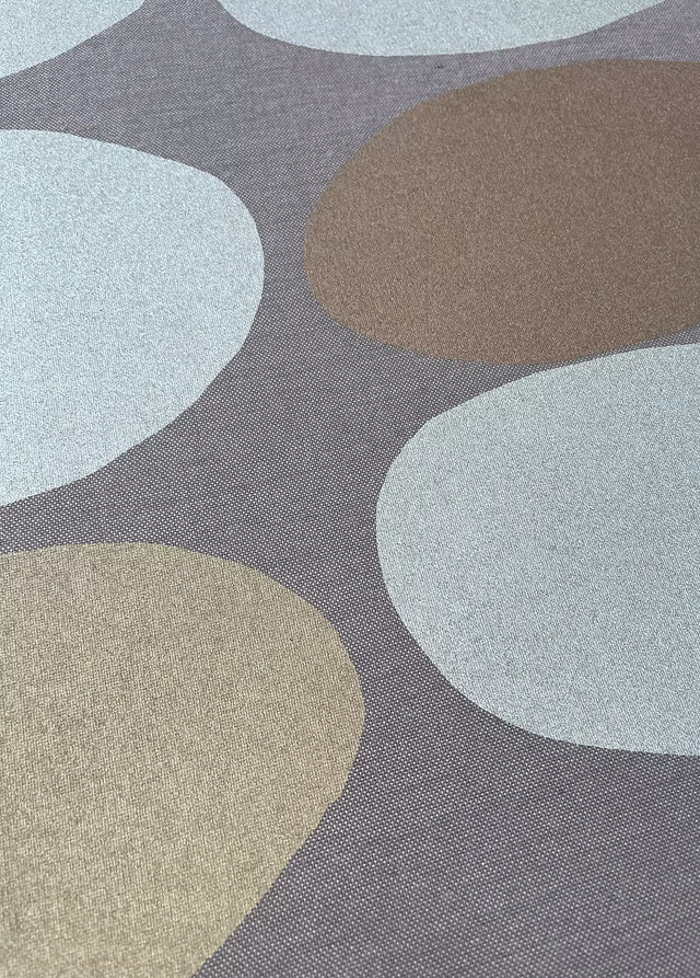 Metallic Ellipse design on Mink Sunbrella