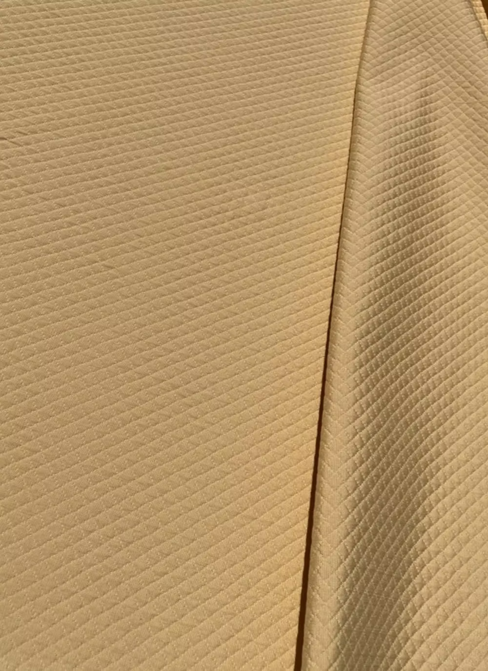 Soleil Gold Lattice Quilt-Woven Cotton