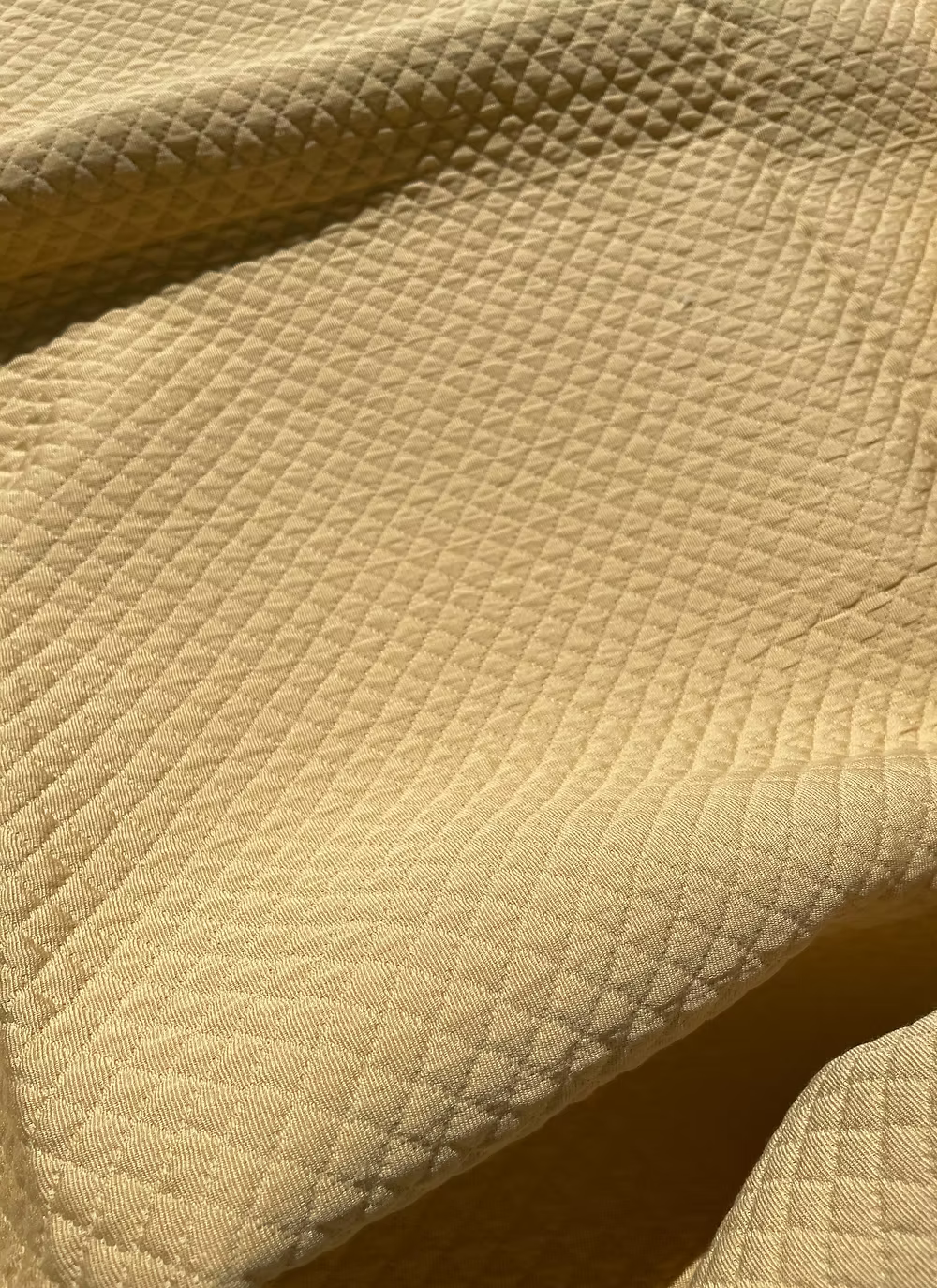 Soleil Gold Lattice Quilt-Woven Cotton