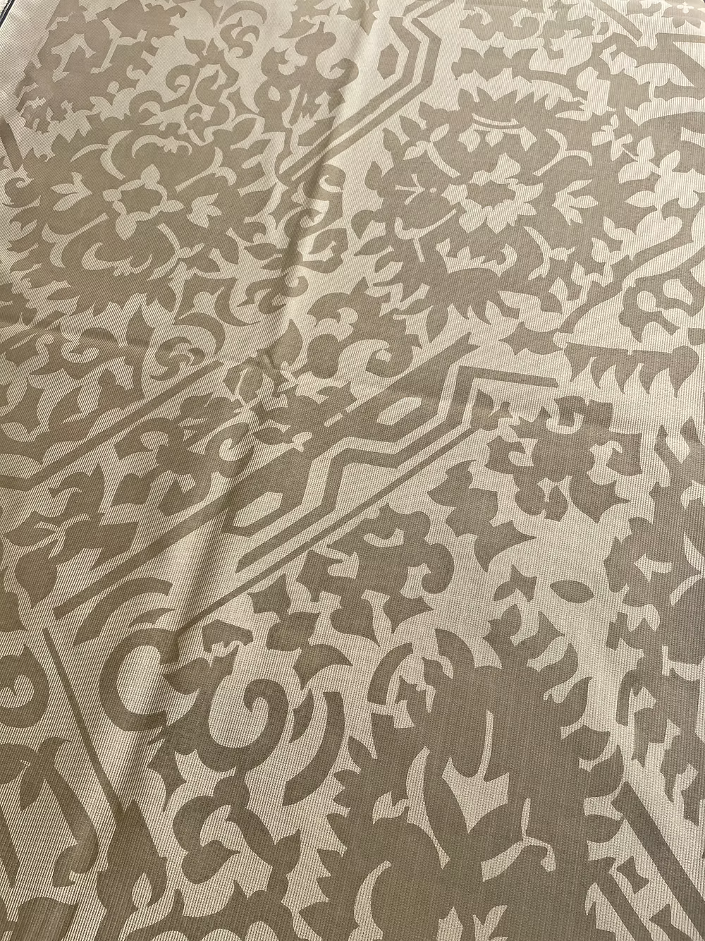 Dk Taupe HALI on Gold Silk Faille