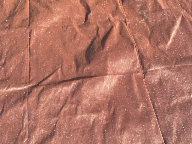 Rose Gold Silk Dupioni