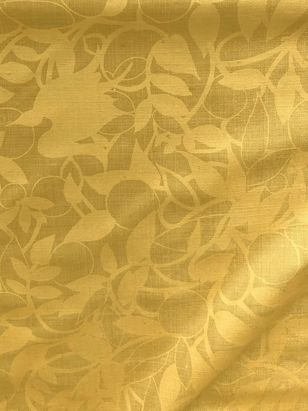 Gold L'Orangerie on Tobacco Silk Linen