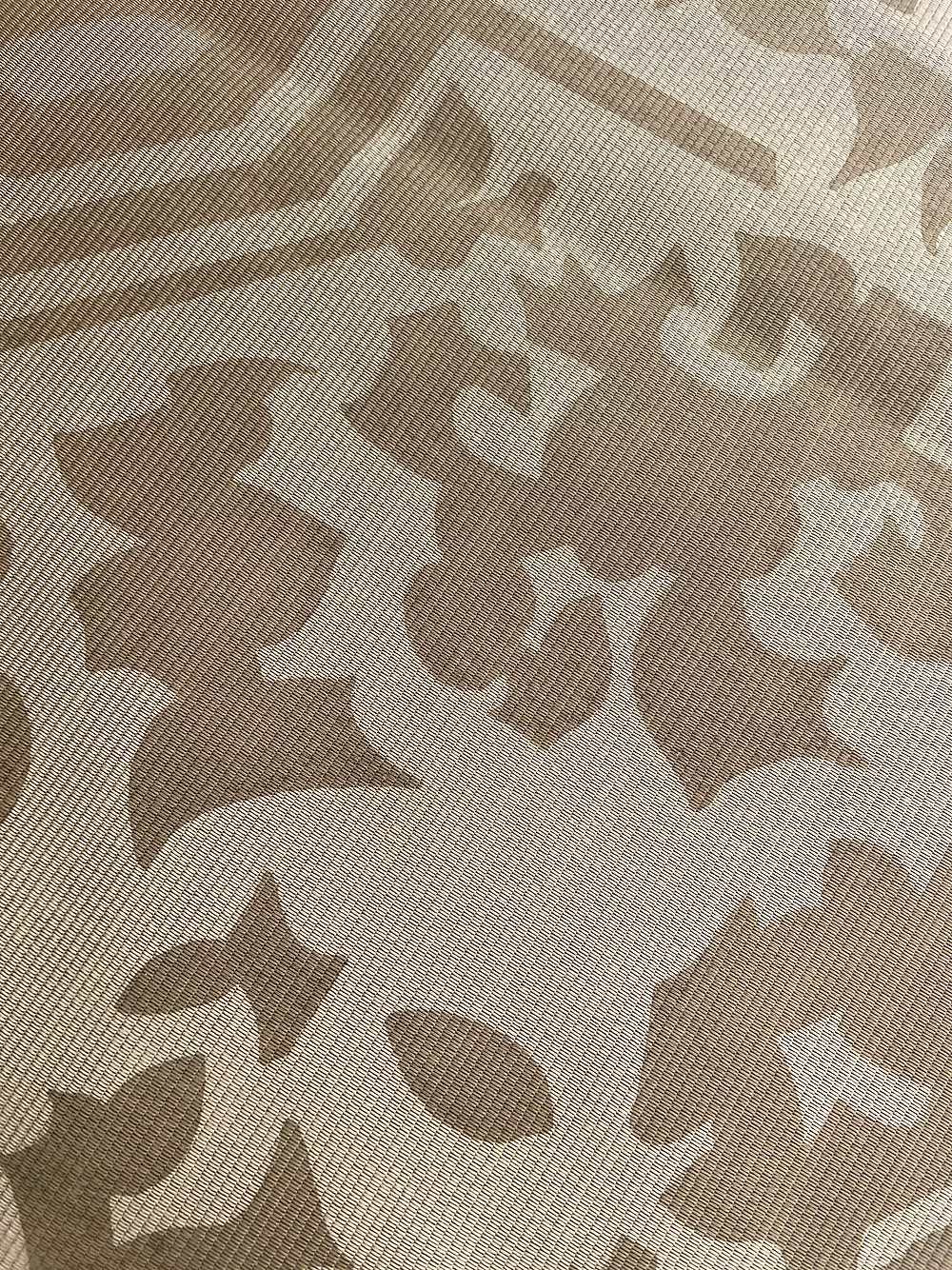 Dk Taupe HALI on Gold Silk Faille