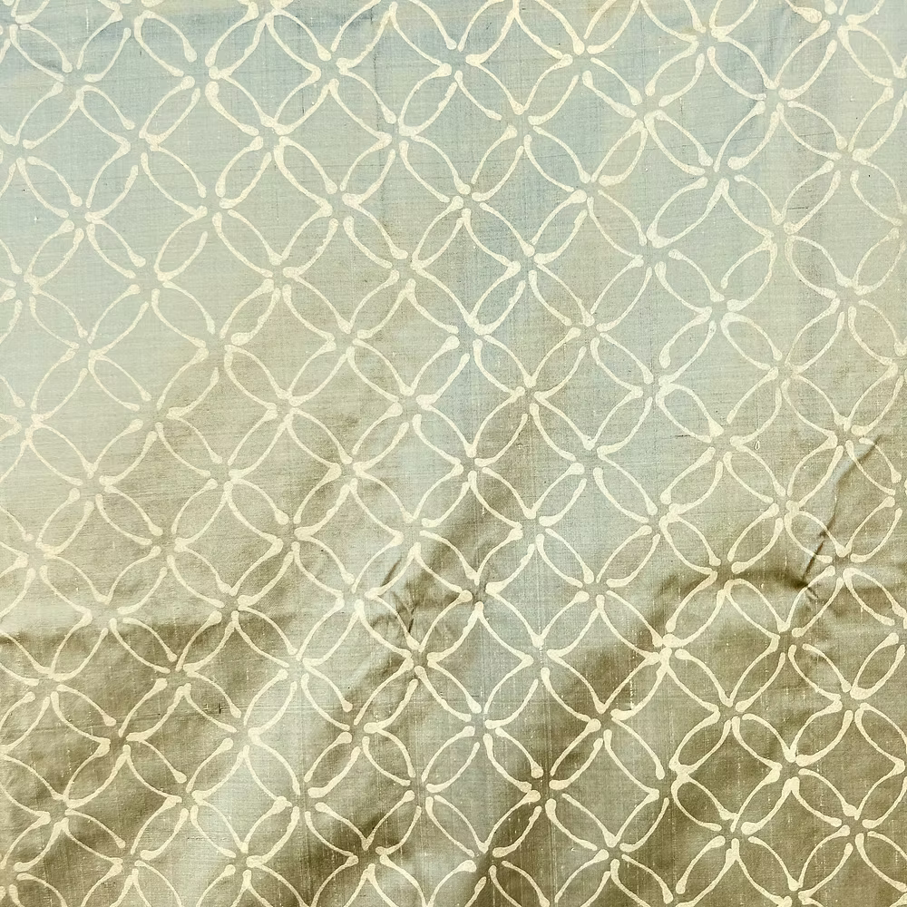 Gold Matisse on Bronze Silk Dupioni