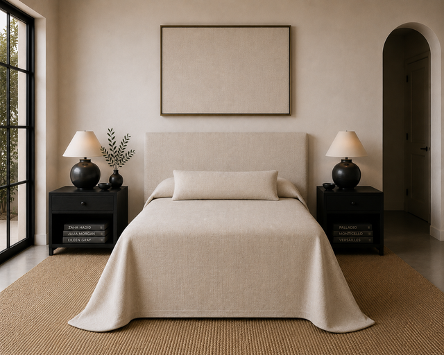 Carneros Heavy Linen Bed Spread - Made To Order