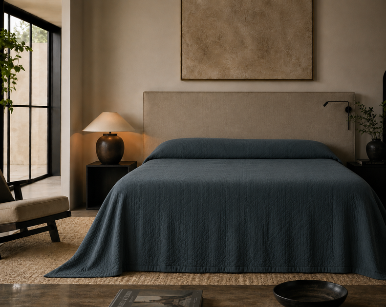 Carneros Air-Tumbled Linen Bedspread — Available in Sale