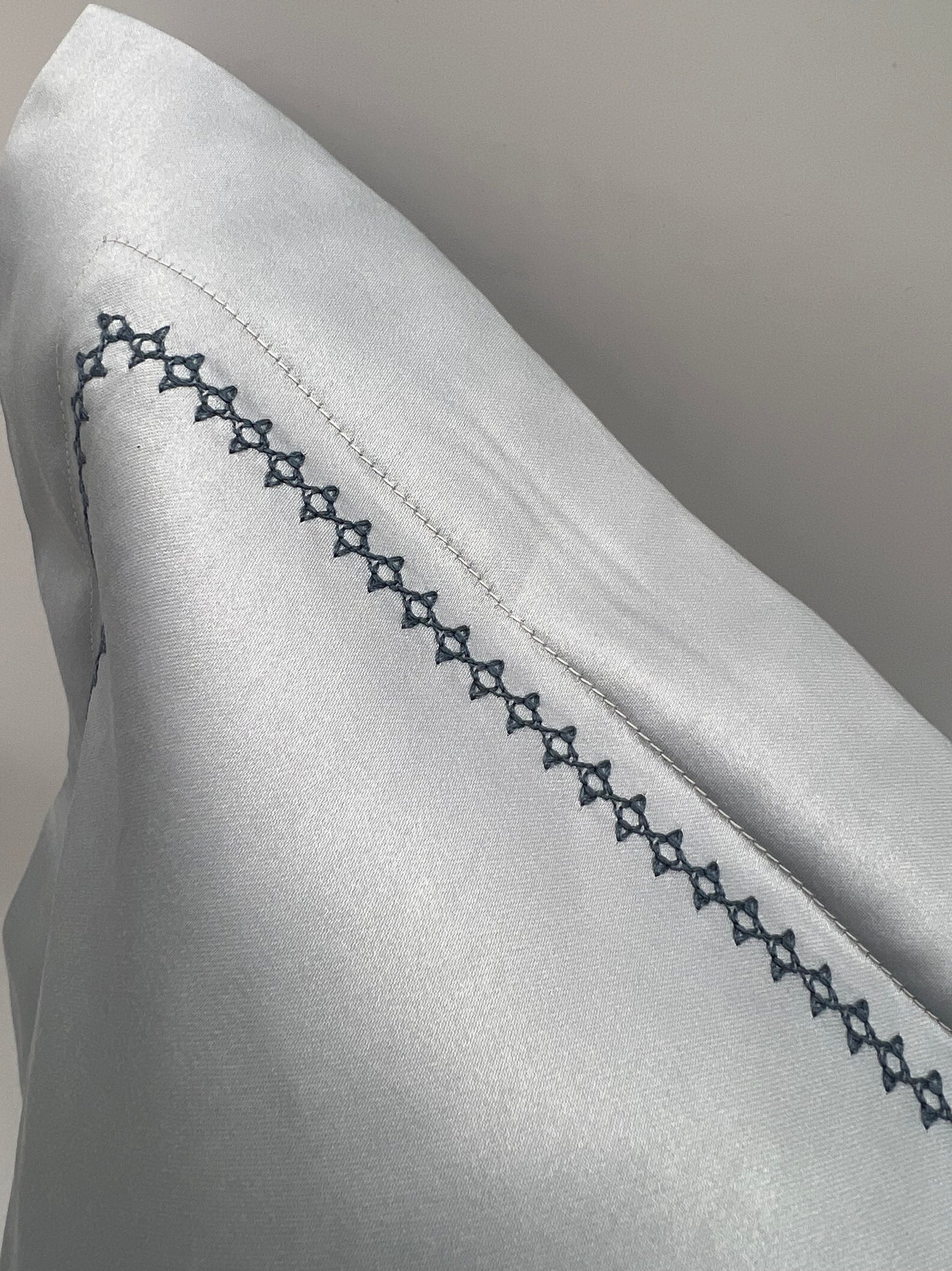 Essentials Sateen Euro Sham with Stella Embroidery