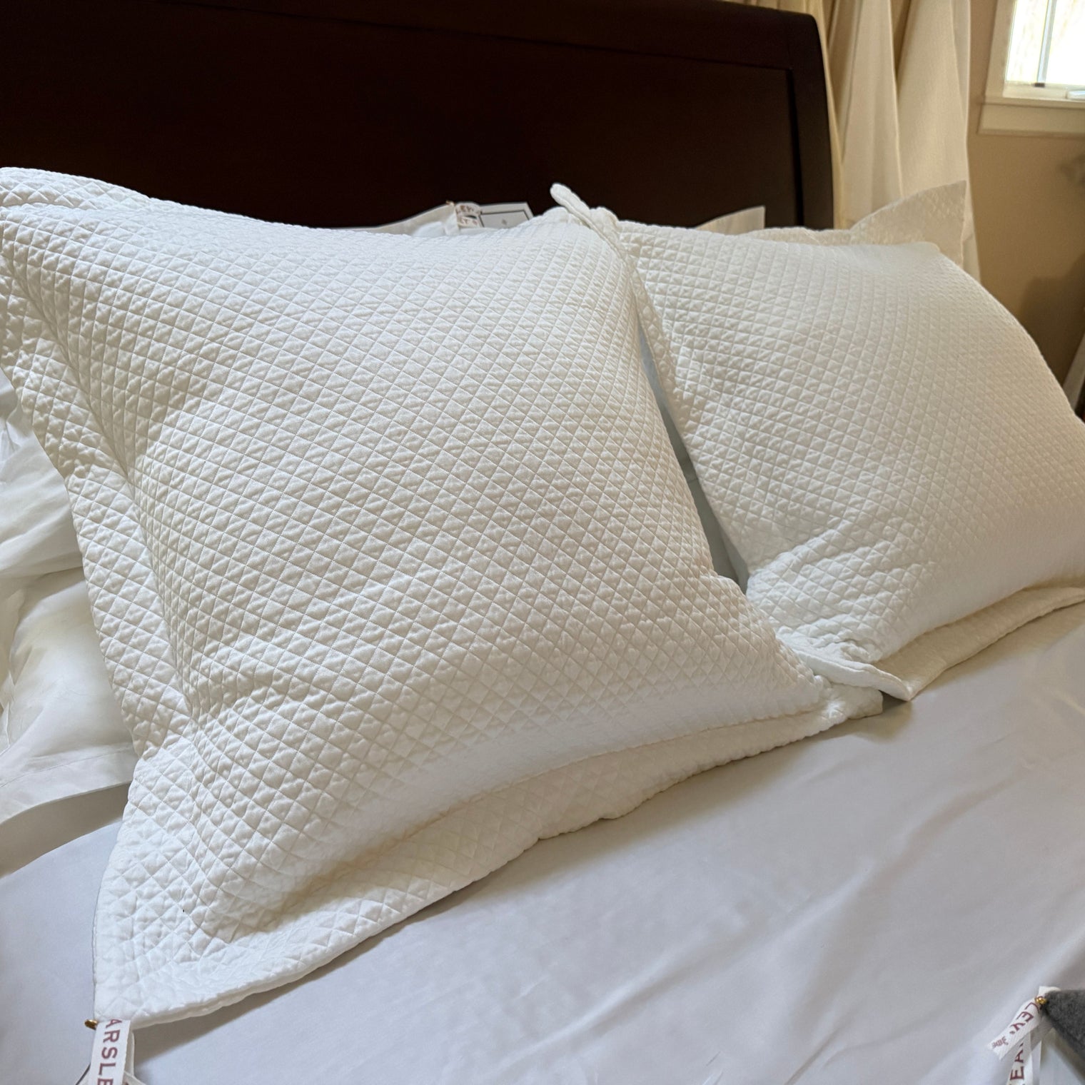 Kearsley Art Deco Matelassé Pillow Shams - Available in Sale
