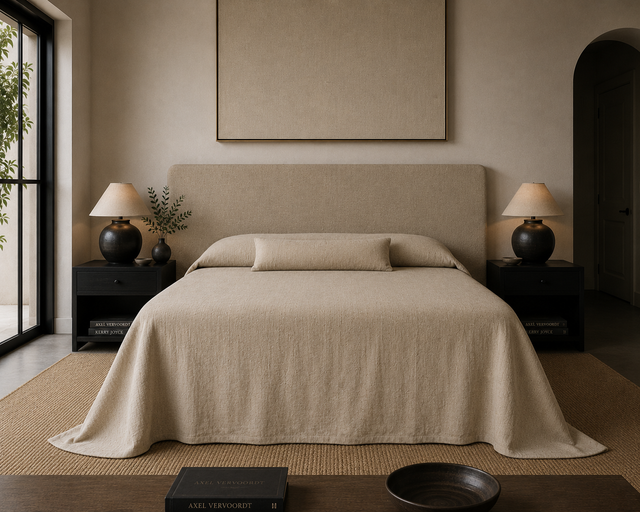 Carneros Heavy Linen Bed Spread - Made To Order