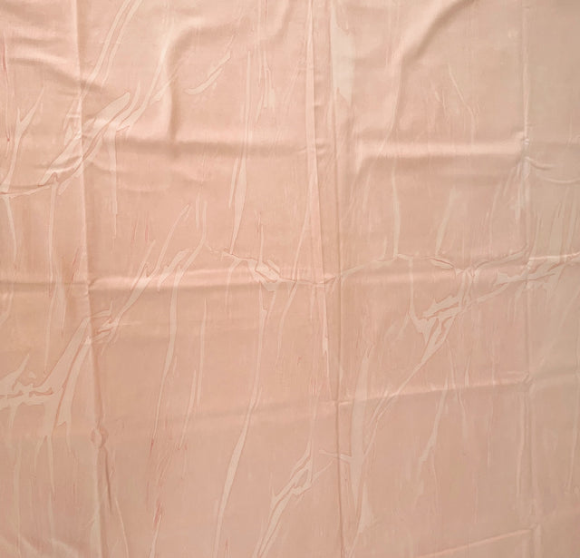 Peach Hand-Marbleized Cotton Sateen