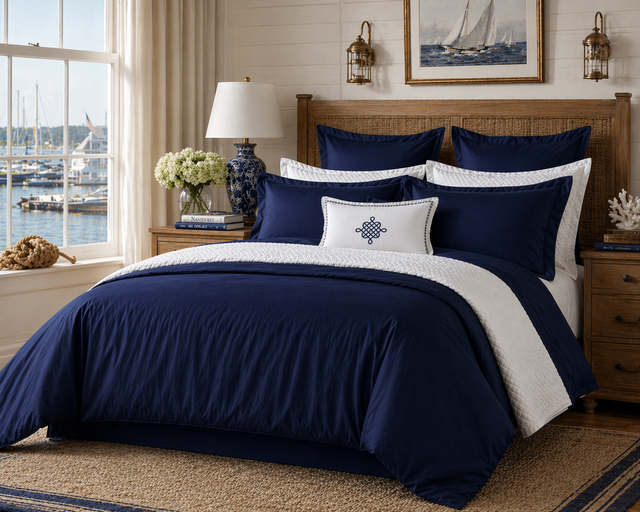 Kearsley Soleil Sateen bed in white with duvet cover, pillow shams and sheet set.  