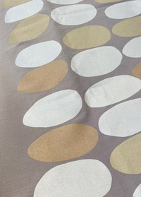 Metallic Ellipse design on Mink Sunbrella