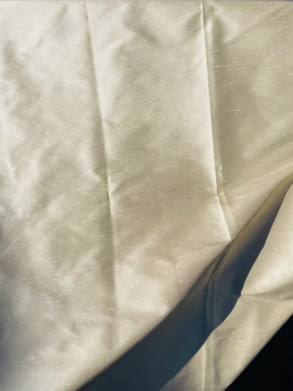 Ivory Silk Taffeta