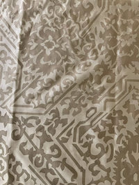 Dk Taupe HALI on Gold Silk Faille