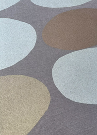 Metallic Ellipse design on Mink Sunbrella