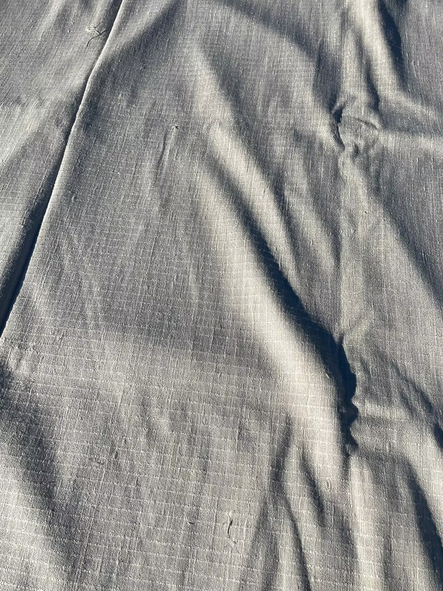 Bleached Raw Silk Basket Weave