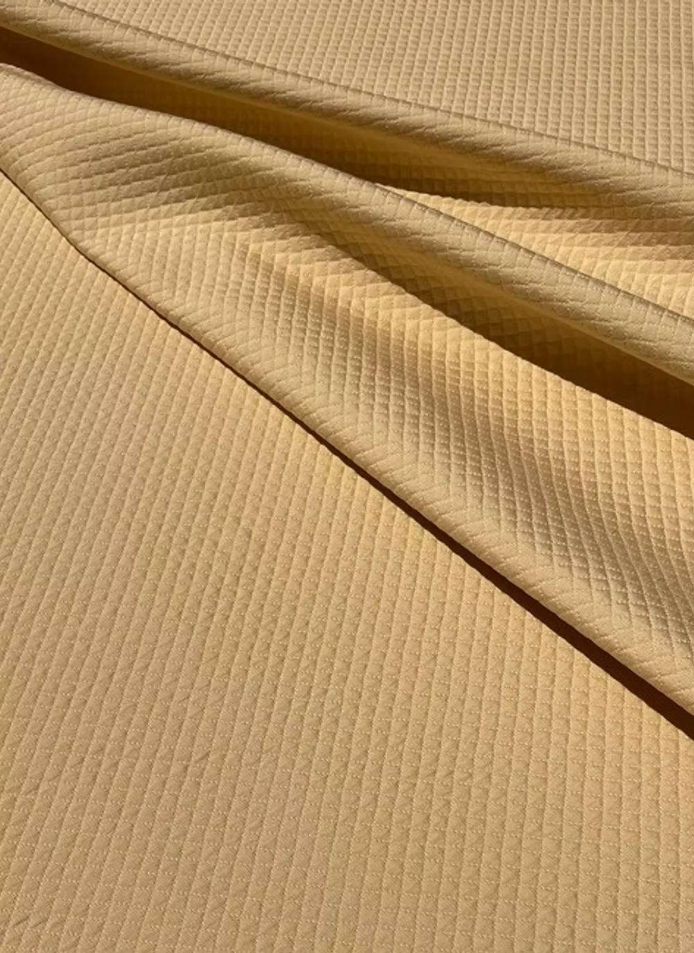Soleil Gold Lattice Quilt-Woven Cotton