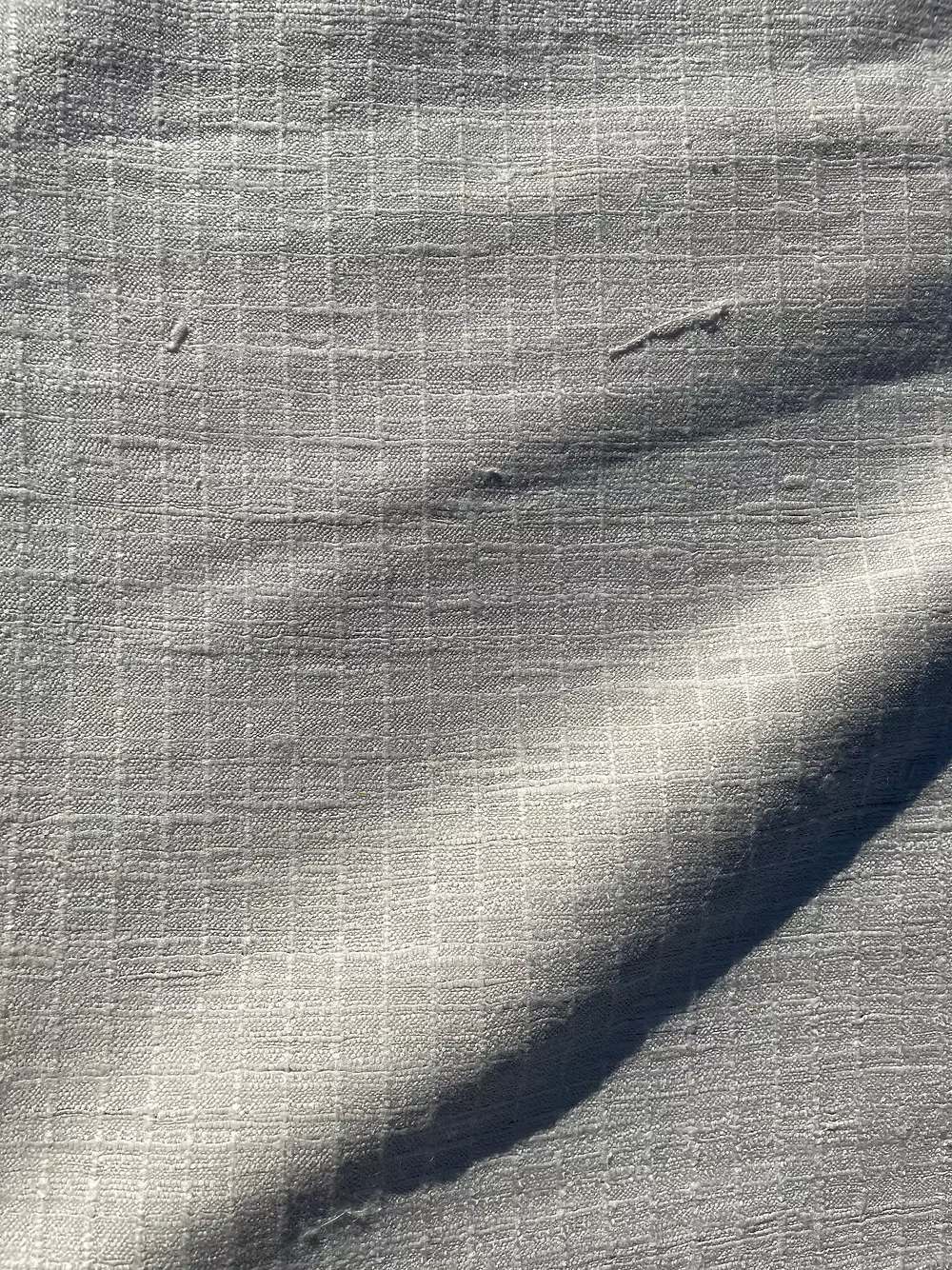 Bleached Raw Silk Basket Weave