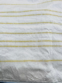 Gold Florentine Stripe on Cream Silk Dupioni