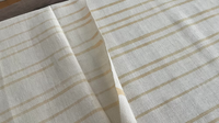 Caramel Stripe on Ivory Tussah Silk