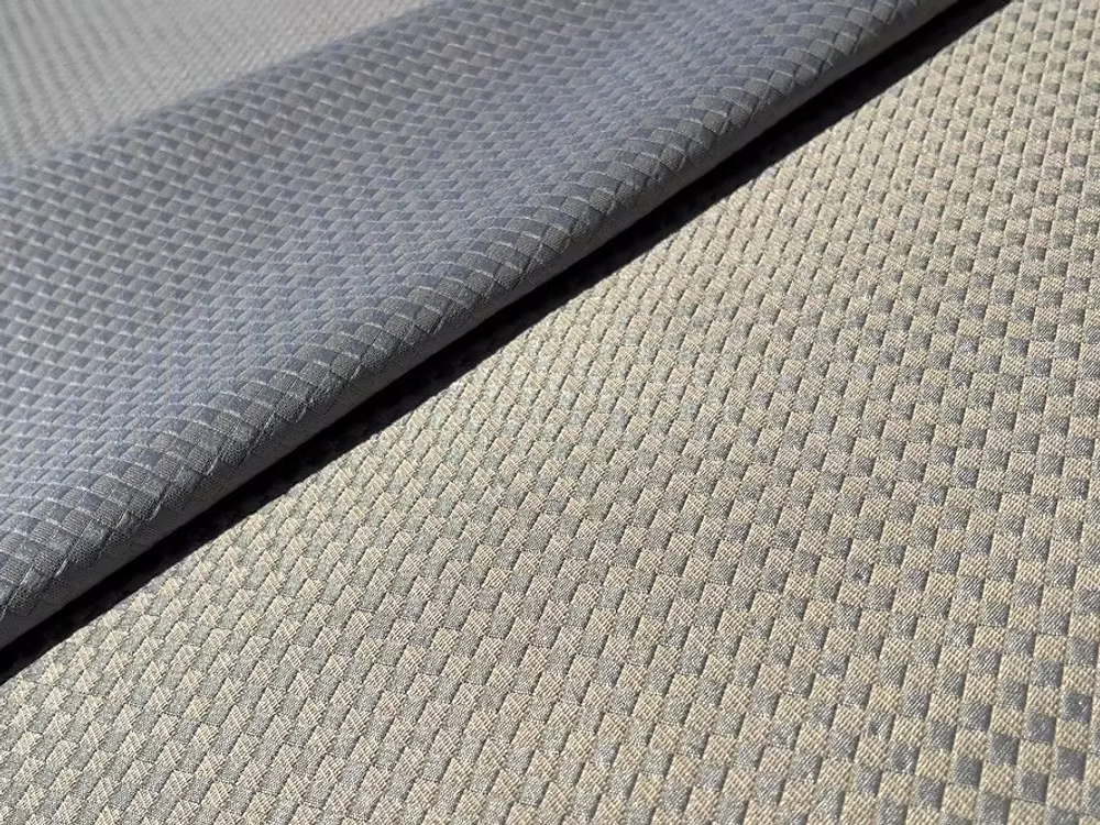 Olive & Taupe Marrakesh Squares in Woven Poly/Cotton