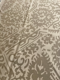 Dk Taupe HALI on Gold Silk Faille