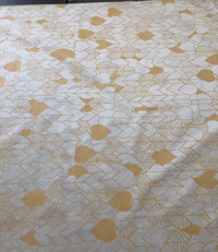 Gold Forest Preserve on Cream Silk Dupioni