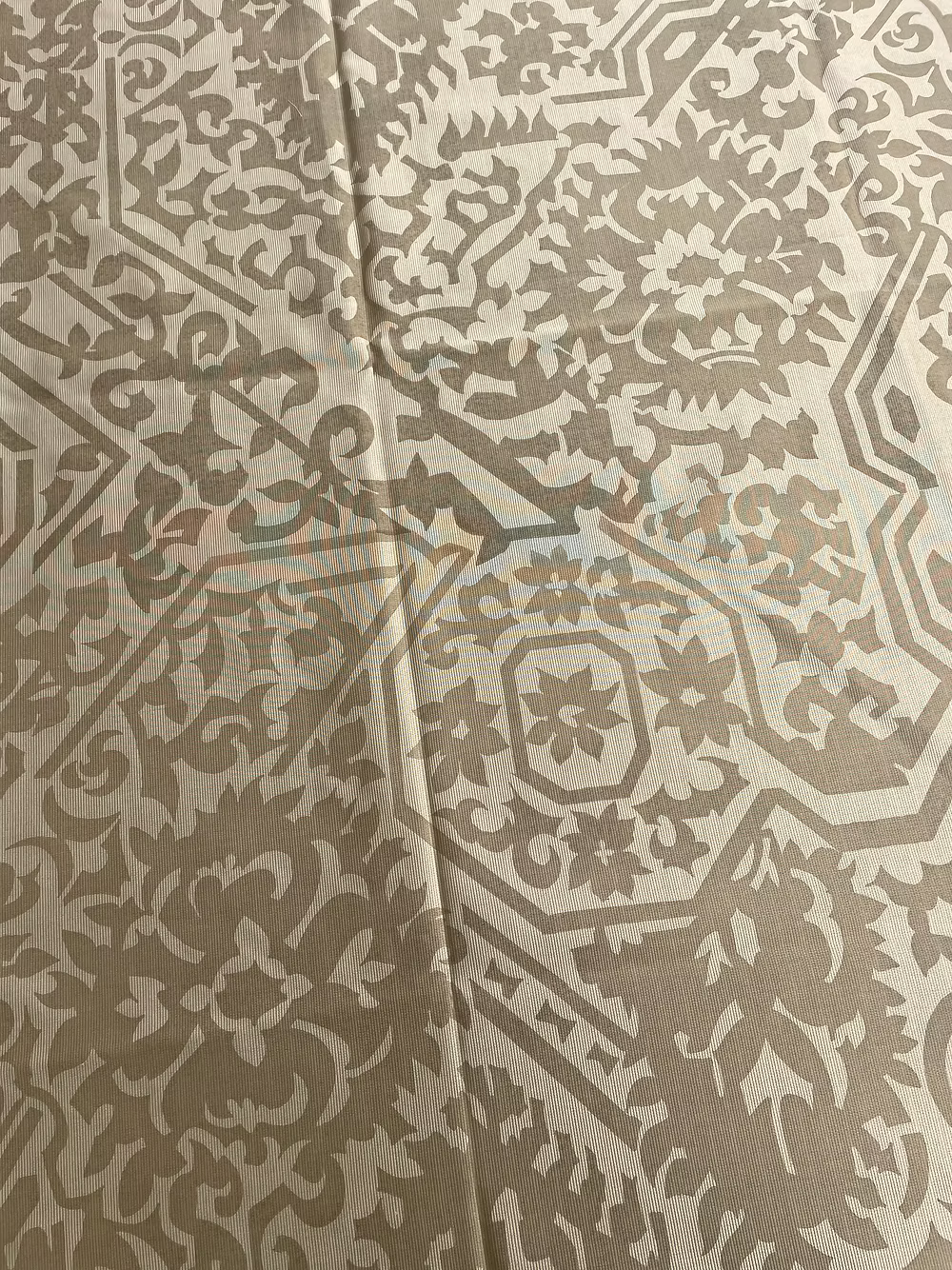 Dk Taupe HALI on Gold Silk Faille