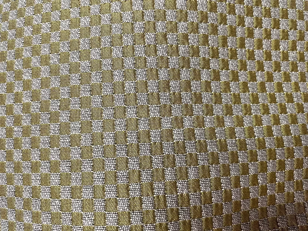 Olive & Taupe Marrakesh Squares in Woven Poly/Cotton