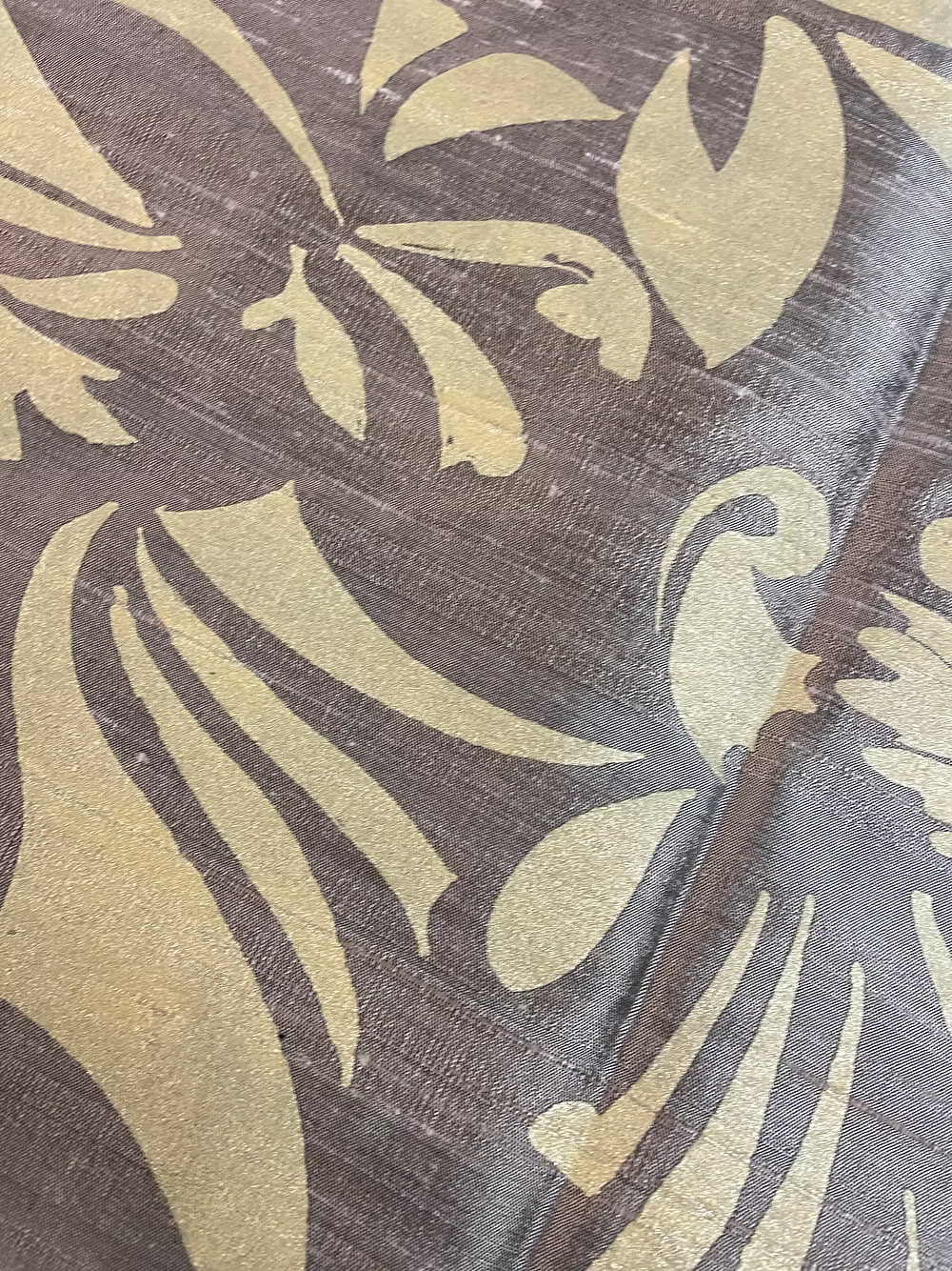 Gold Deca on Bronze Silk Dupioni