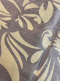 Gold Deca on Bronze Silk Dupioni