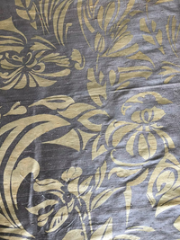 Gold Deca on Bronze Silk Dupioni