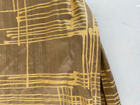 Gold Mondrian on Bronze Silk Dupioni