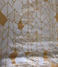 Gold Forest Preserve on Cream Silk Dupioni