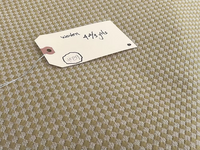 Olive & Taupe Marrakesh Squares in Woven Poly/Cotton