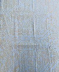 Dark Cream HALI on Cream Tussah Silk