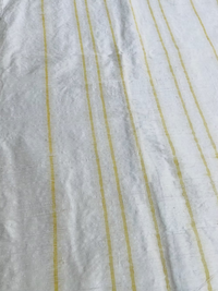 Gold Florentine Stripe on Cream Silk Dupioni