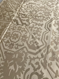 Dk Taupe HALI on Gold Silk Faille