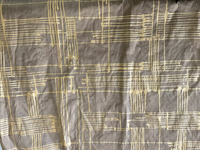 Gold Mondrian on Bronze Silk Dupioni