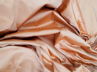 Rose Gold Silk Dupioni