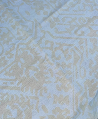 Dark Cream HALI on Cream Tussah Silk