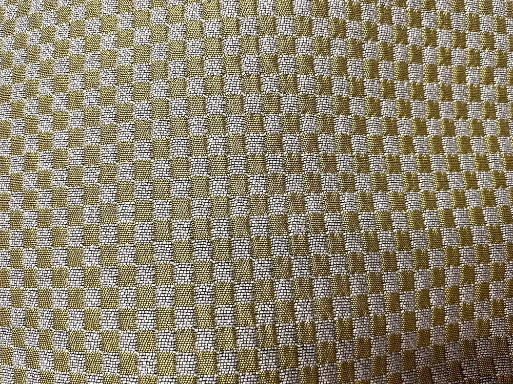 Olive & Taupe Marrakesh Squares in Woven Poly/Cotton