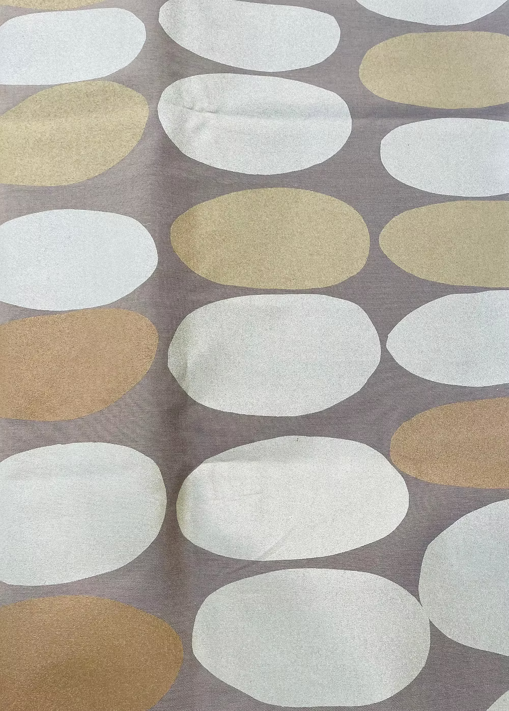 Metallic Ellipse design on Mink Sunbrella