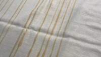Caramel Stripe on Ivory Tussah Silk