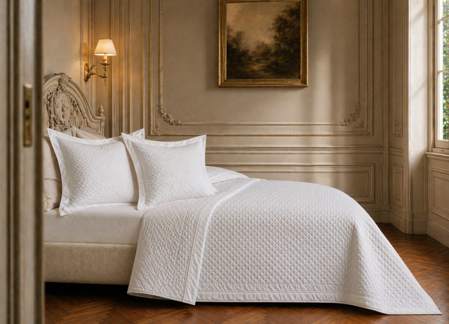 Kearsley Art Deco Egyptian cotton Matelasse Euro Sham