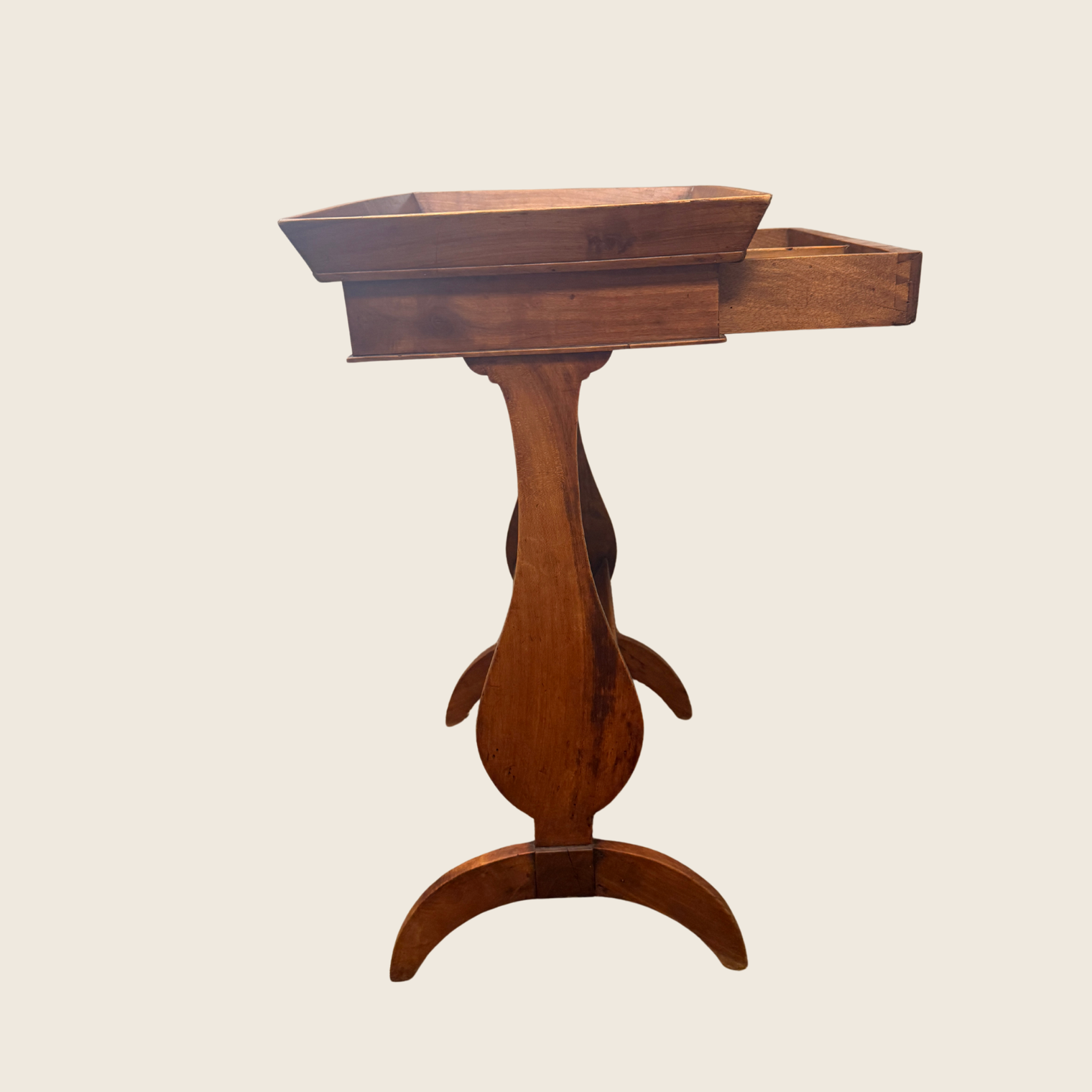 American Fruitwood Sewing Table, Circa 1860 | San Francisco Fall Antiques Show Provenance