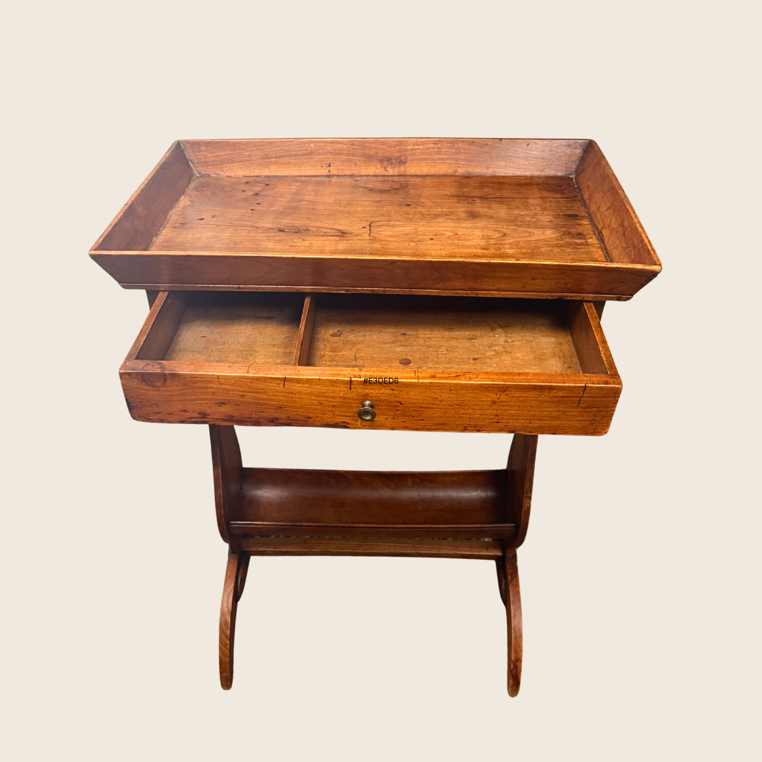 American Fruitwood Sewing Table, Circa 1860 | San Francisco Fall Antiques Show Provenance